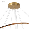 Ocean Lighting LED Modern Ring Decorative Gold Pendant Light