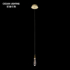 Modern Decorative Ceiling Luxury Pendant Lights Bronze K9 Crystal Led Chandelier