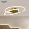 House Bedroom High Ceiling Contemporary Round PVC Chandelier Led Bedroom Light Ceiling Modern