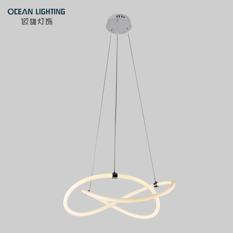  modern creative living room LED lamp silicone tube pendant lighting 