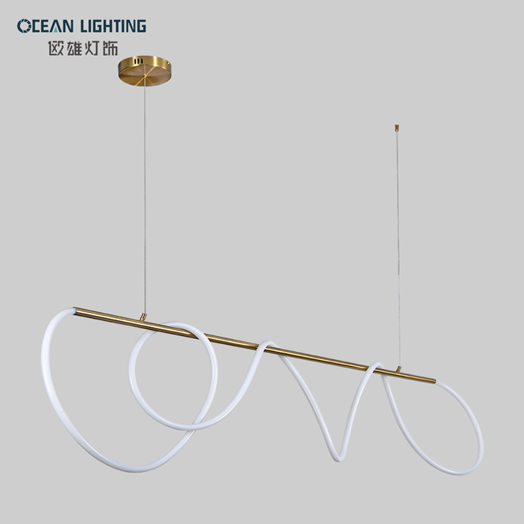 Long Innovation Silicone Line DIY Modelling Postmodern Popular Simplify Style Indoor Pendant Light 