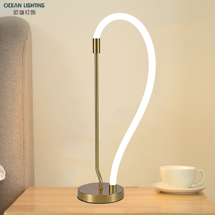 Nordic simple light luxury creative living room silicone tube lighting table light