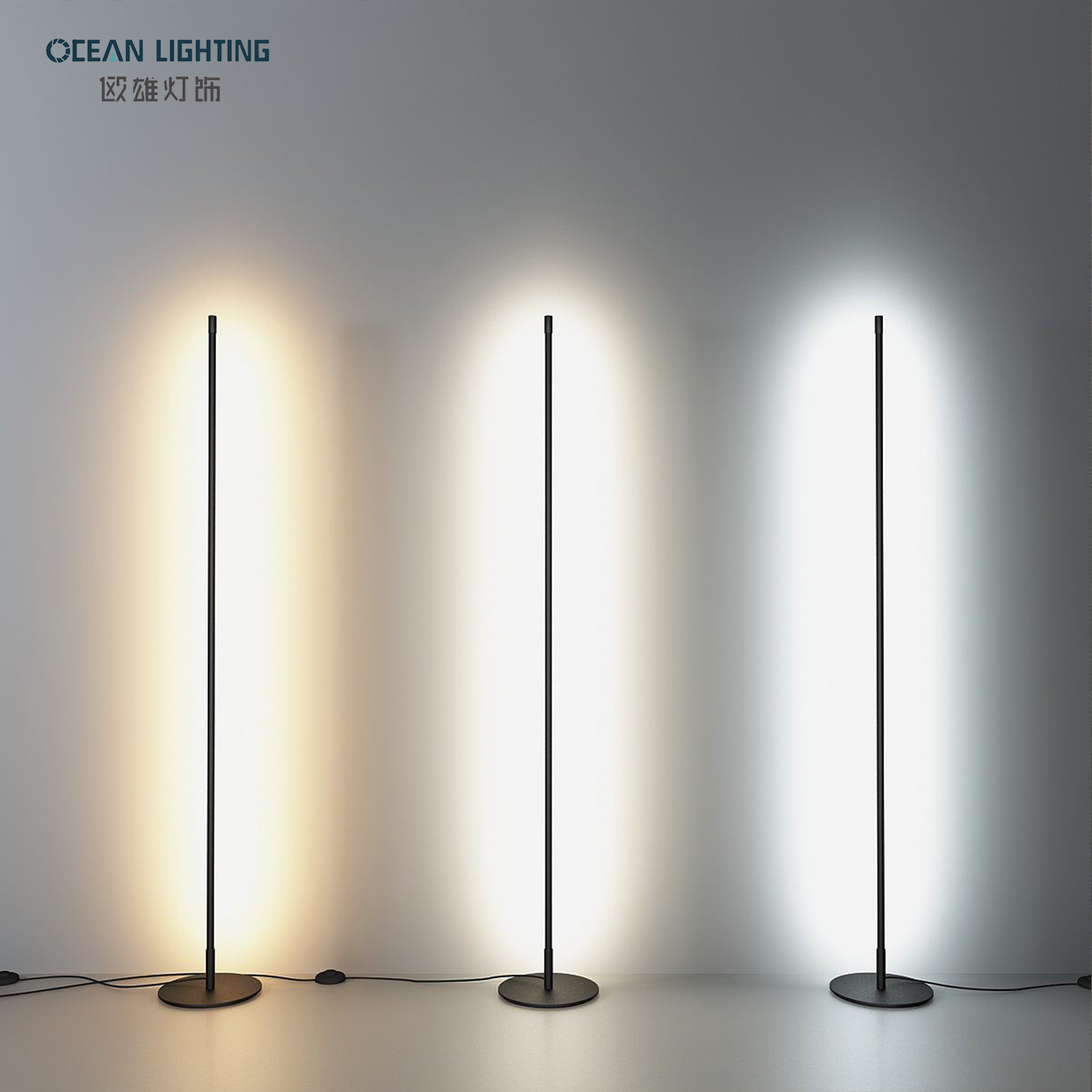 Custom Modern Indoor Floor Lighting Bed Side Corner Standing Led Floor Lamp Nordic