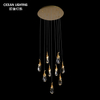 Metal Nordic Led Contemporary Kitchen Pendant Lamp Crystal Ceiling Modern Luxury Island Gold Pendants Light