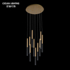 Bronze K9 Crystal LED Hotel Modern Decorative Ceiling Luxury Pendant Lights