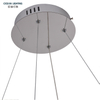 Nordic LED Pendant Lamp Dining 2 Layers Crystal Pendant Light Chandelier Modern for Living Room