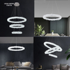 Nordic LED Pendant Lamp Dining 2 Layers Crystal Pendant Light Chandelier Modern for Living Room