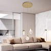 Nordic Contemporary Modern Led Luxury Pendant Kitchen Lights Crystal Chandelier