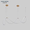 Gold Metal Nordic Dinner Modern Style Pendant Lamp Led Minimalist Pendant Hanging Lights for Kitchen