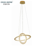 Modern Led Living Room Hotel Circle Line Pendant Lighting New Design Ring Round Chandelier