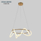 Modern Metal Silica Gel Strip Gold Ring 80W Pendant Lamp LED Round Pendant Lights Modern Chandeliers