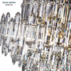 Custom New Design Hall Contemporary Decorative Ceiling Light Luxury Big Crystal Chandelier