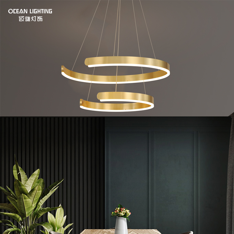 Ocean Lighting LED Silicone Decorative Copper Modern Pendant Light