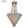 Custom Hotel Dining Ceiling Hanging Lights Modern Luxury Decorative Lighting Fixture Chandelier Crystals