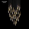 Hotel Ceiling Decorative Lights Gold Pendant Lights Led K9 Crystal Chandelier Modern