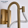 Custom Decorate Luxury Fixture Gold Silica Gel Led Bedside Wall Lamps Indoor Modern Wall Lights