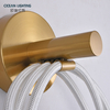 Custom Decorate Luxury Fixture Gold Metal Bedside Wall Led Corner Simple Design Indoor Modern Wall Lights for Hotel
