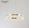 Ocean Lighting Modern Living Room Hanging Light Luxury Crystal Pendant Lamp 