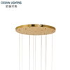 Ocean Lighting Cone Simple Interior Decoration Light Luxury Acrylic Pendant Lamp 