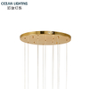 Ocean Lighting Modern Living Roomstairs Light Luxury Acrylic Pendant Lamp 