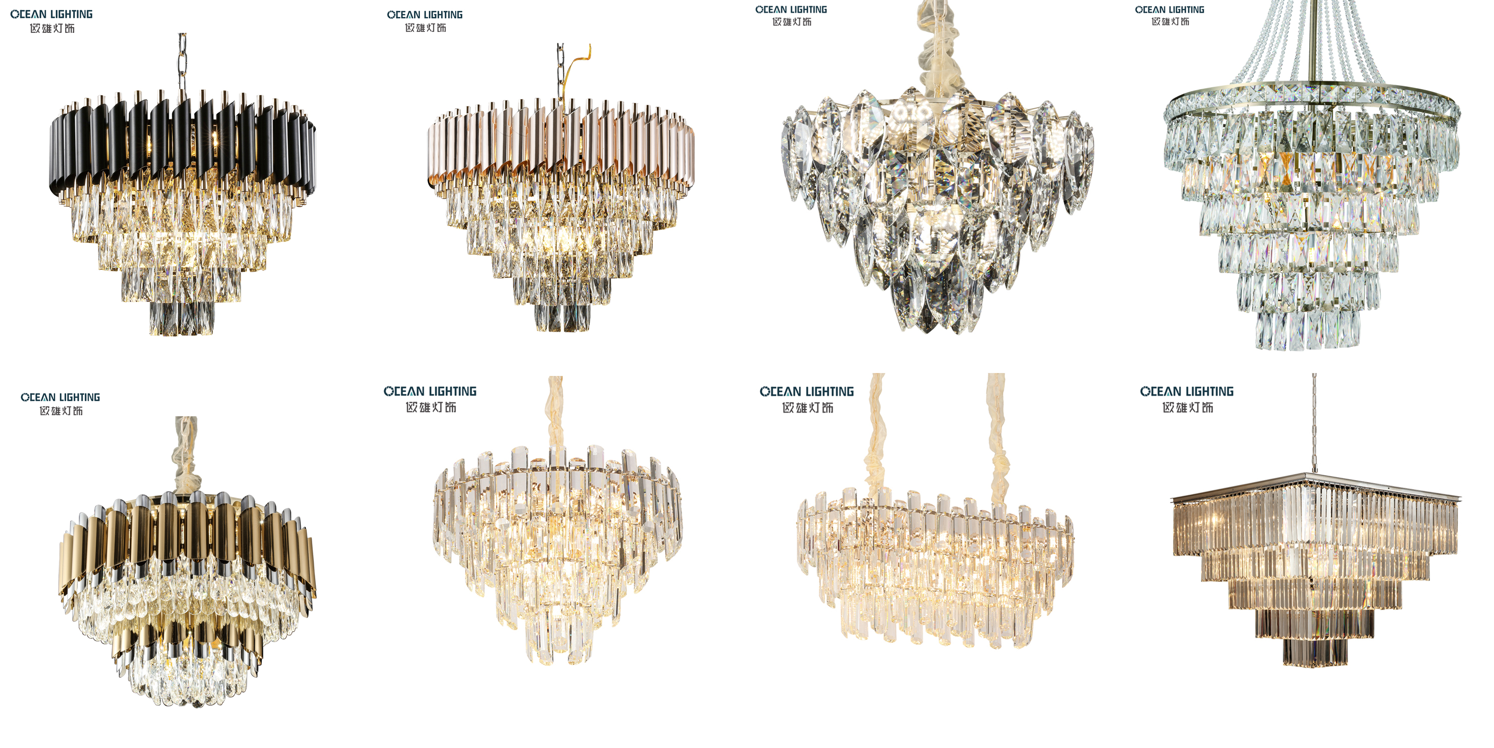 crystal chandeliers