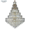 Custom New Design Hall Contemporary Decorative Ceiling Light Luxury Big Crystal Chandelier