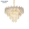 Living Room LedLuxury Crytal Modern Gold Stainless Steel Ceiling Lamp Chandelier