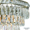 Hotel hobby Indoor Lighting Clear K9 Crystal Hanging Pendant Light
