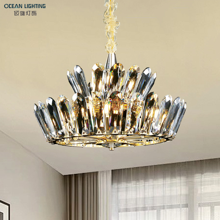 Modern round LED living room chandelier pendant lighting for home