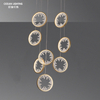 OCEAN LAMP Acrylic Crystal Ring Fixtures Stairs Decorative Hanging Lights Dining Pendant Light