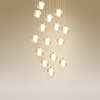 Custom Design Dining Contemporary Decorative Lighting Fixture Ceiling Lights Crystals Bubbling Ball Chandelier