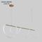 Luxury Light Modern Creative Living Room Silicone Tube Lighting Pendant Lamp
