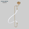 Chandelier pendant lamp with 360 degree soft silicone extrusion tubes led ceiling lamp