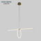 New style light luxury modern European PVC iron pendant hanging lamp