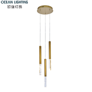 New Product Modern Indoor Decoration Style Decoration Crystal Pendant Lighting with Chrome Finish