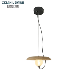 Modern Wabisabi Style Decoration Marble Pendant Lighting with Black Finish for Luxury Interior