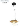 Modern Wabisabi Style Decoration Marble Pendant Lighting with Black Finish for Luxury Interior