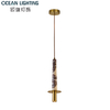 Modern New Style Decoration Alabaster Wall Lamp with Black Finish for Luxury Interior