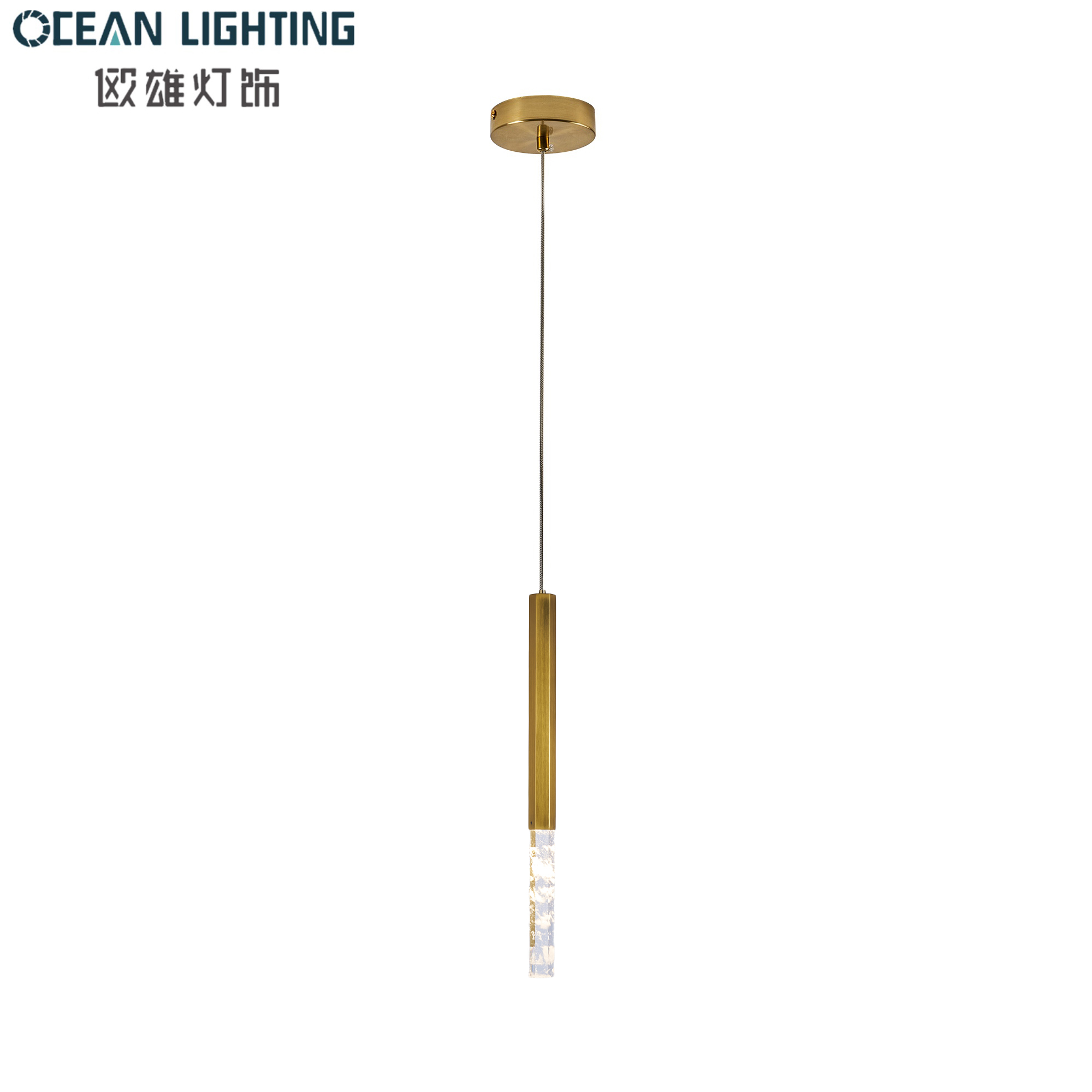 New Product Modern Indoor Decoration Style Decoration Crystal Pendant Lighting with Chrome Finish