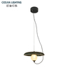 Modern Wabisabi Style Decoration Marble Pendant Lighting with Black Finish for Luxury Interior