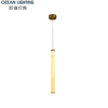 Indoor Decoration Alabaster Pendant Lighting Decoration Lamp with Black Finish for Luxury Interior