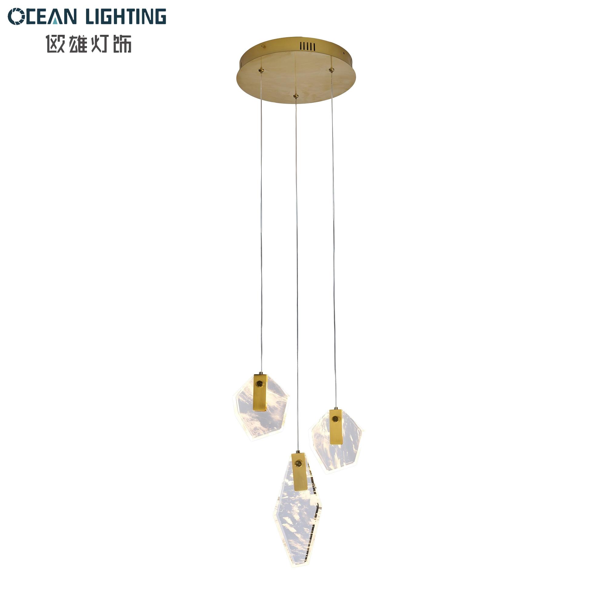 Modern Indoor Decoration Style Decoration Crystal Pendant Lighting with Chrome Finish