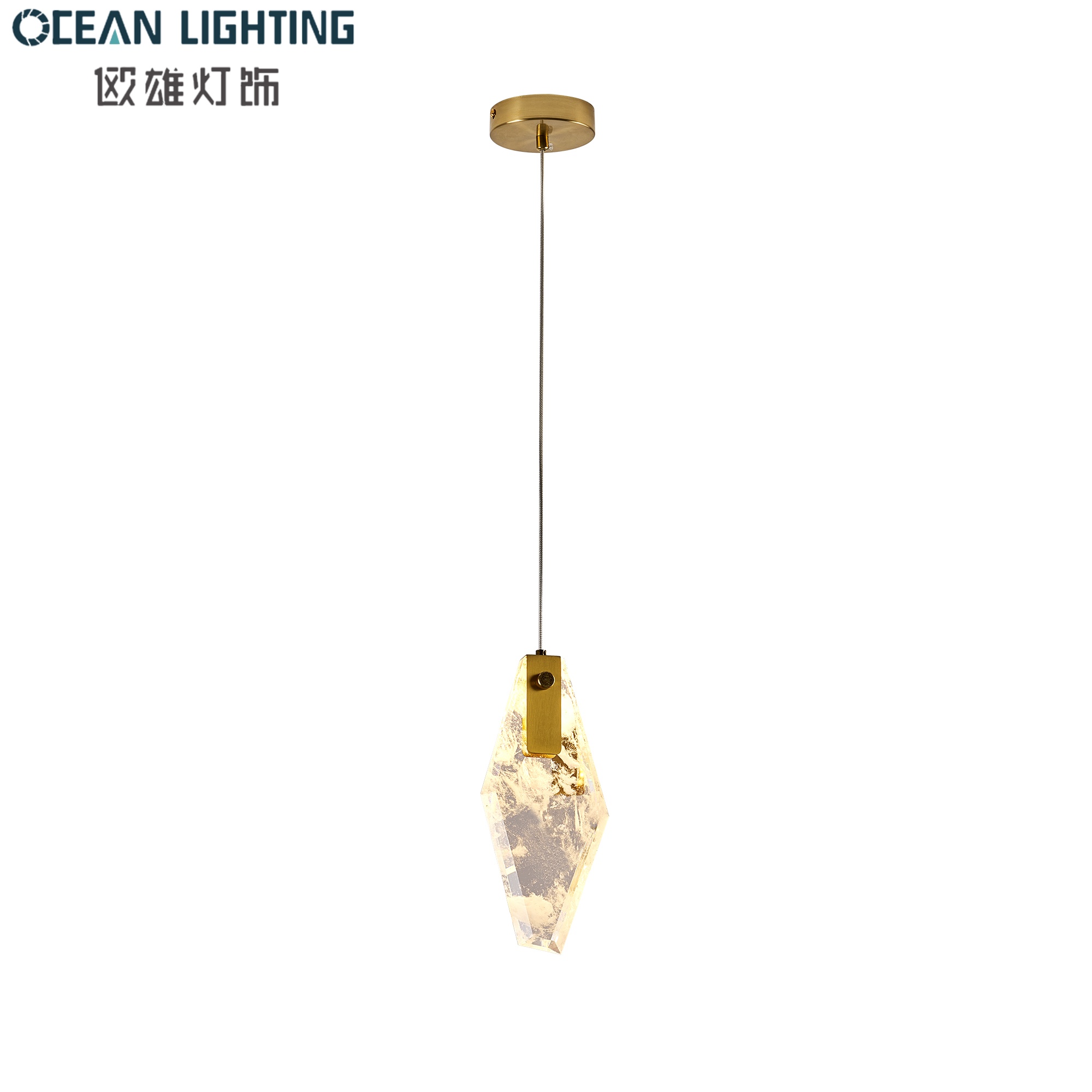 Modern Indoor Decoration Style Decoration Crystal Pendant Lighting with Chrome Finish