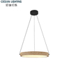 2026 Modern Yellow Travertine Stone Pendant Lamp with Black Finish for Luxury Interior