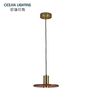 2026 Modern Yellow/Red Travertine Stone Pendant Decoration Lamp with Black Finish for Luxury Interior