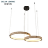 2026 Modern Yellow Travertine Stone Pendant Lamp with Black Finish for Luxury Interior