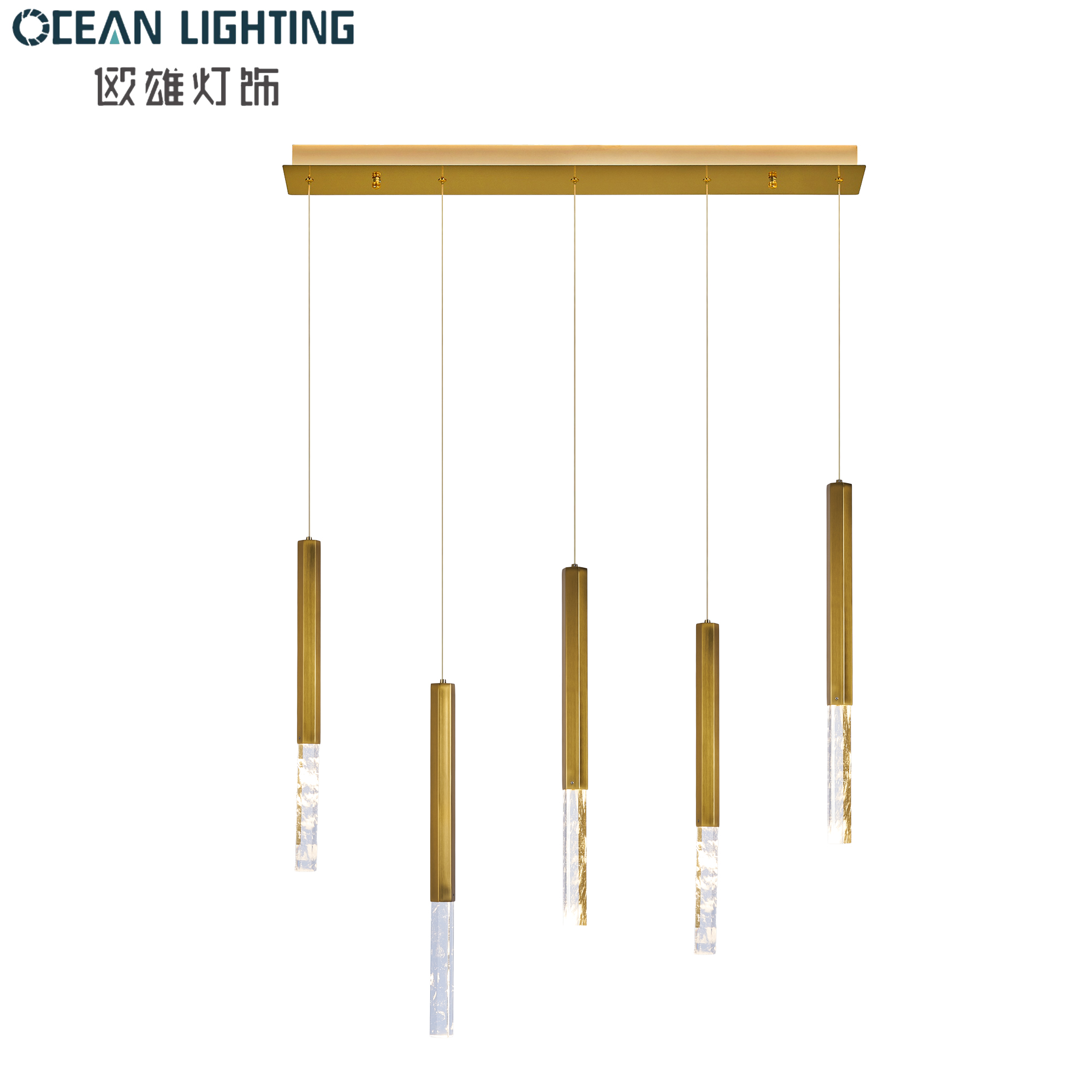 New Product Modern Indoor Decoration Style Decoration Crystal Pendant Lighting with Chrome Finish