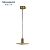 2026 Modern Yellow/Red Travertine Stone Pendant Decoration Lamp with Black Finish for Luxury Interior