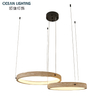 2026 Modern Yellow Travertine Stone Pendant Lamp with Black Finish for Luxury Interior