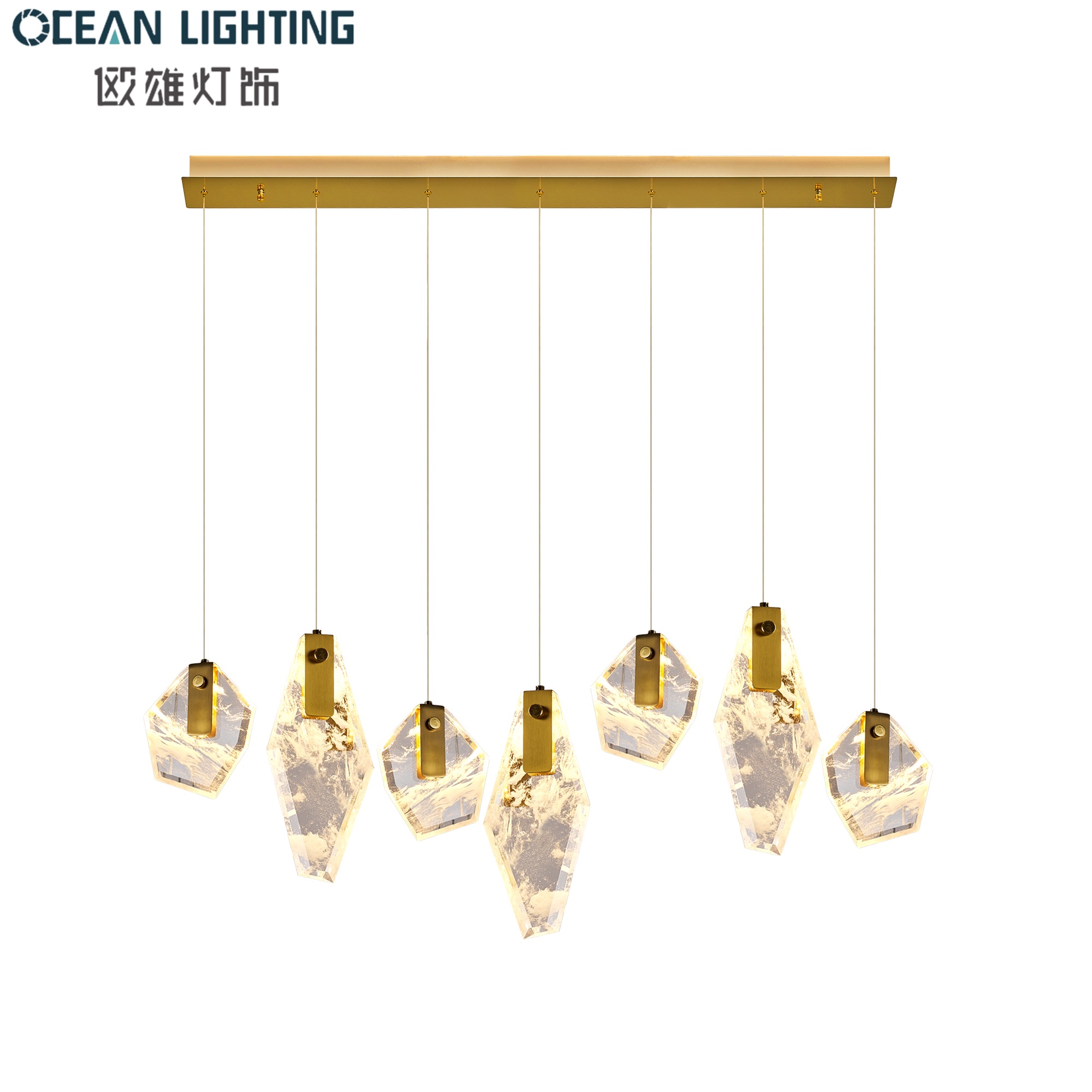 Modern Indoor Decoration Style Decoration Crystal Pendant Lighting with Chrome Finish